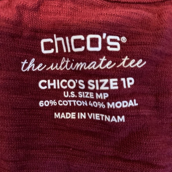Chico's Tops - Chicos super comfy and popular slub tee. Like new. Size 1 petite / petite medium